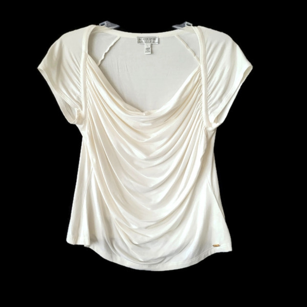 St John Form Flattering Top White Size Large